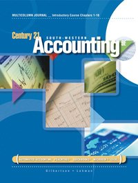 bokomslag Introductory Course, Chapters 1-16 for Gilbertson/Lehman's Century 21 Accounting: Multicolumn Journal, 9th