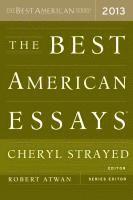 Best American Essays 2013 1