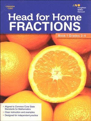 Houghton Mifflin Harcourt - Head For Home Math Skills: Fractions, Book 1, Häftad