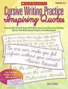 bokomslag Cursive Writing Practice: Inspiring Quotes: Reproducible Activity Pages with Motivational and Character-Building Quotes That Make Handwriting Practice