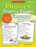bokomslag Phonics Poetry Pages: 50 Fill-In-The-Blank Practice Pages That Help Kids Master Essential Phonics Skills for Reading Success