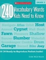 bokomslag 240 Vocabulary Words Kids Need to Know: Grade 3: 24 Ready-To-Reproduce Packets Inside!