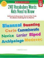 bokomslag 240 Vocabulary Words Kids Need to Know: Grade 5: 24 Ready-To-Reproduce Packets Inside!