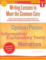 Linda Beech - Writing Lessons to Meet the Common Core, Grade 1, Häftad