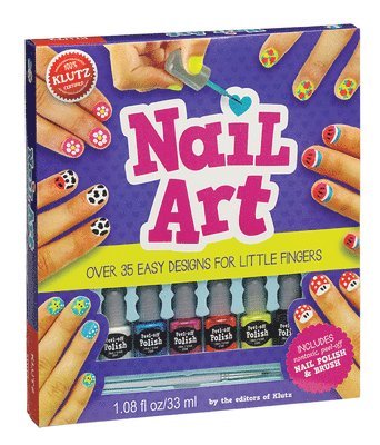 bokomslag Nail Art: Over 35 Easy Designs for Little Fingers [With Non-Toxic Peel-Off Nail Polish and Brush]