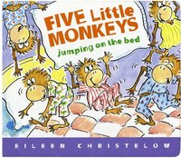 bokomslag Five Little Monkeys Jumping On The Bed Lap Board Book