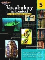 bokomslag Vocabulary in Context for the Common Core Standards Reproducible Grade 5