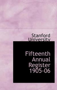 bokomslag Fifteenth Annual Register 1905-06