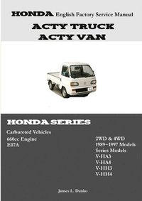 bokomslag Honda Acty English Factory Service Manual