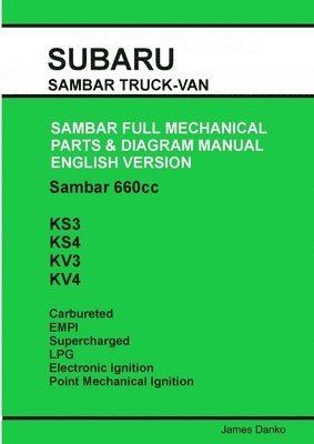 bokomslag Subaru Sambar English Parts & Diagram Manual