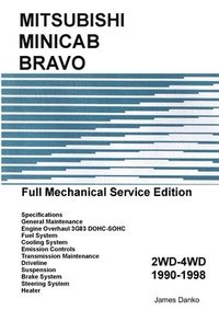 bokomslag Mitsubishi Minicab-Bravo Full Mechanical Service Manual