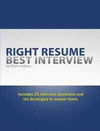 bokomslag Right Resume Best Interview