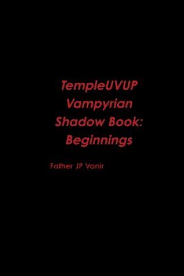 bokomslag TempleUVUP Vampyrian Shadow Book