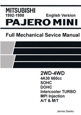 Mitsubishi Pajero Mini 660cc English Mechanical Factory Service Manual 1