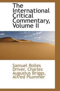 bokomslag The International Critical Commentary, Volume II