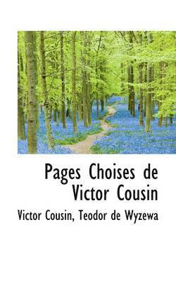 bokomslag Pages Choises de Victor Cousin