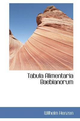 bokomslag Tabula Alimentaria Baebianorum