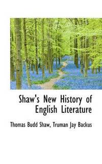 bokomslag Shaw's New History of English Literature