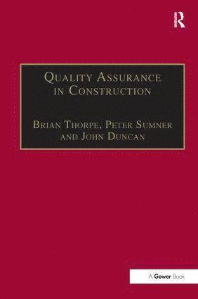 bokomslag Quality Assurance in Construction