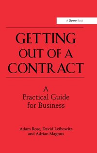 bokomslag Getting Out of a Contract  - A Practical Guide for Business