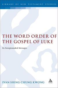 bokomslag Word Order of the Gospel of Luke