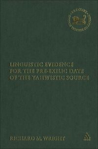 bokomslag Linguistic Evidence for the Pre-exilic Date of the Yahwistic Source