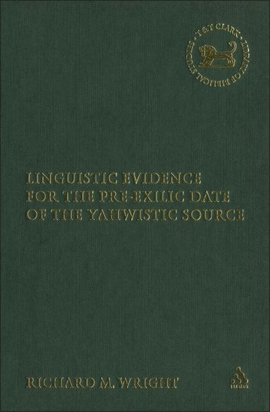 bokomslag Linguistic Evidence for the Pre-exilic Date of the Yahwistic Source