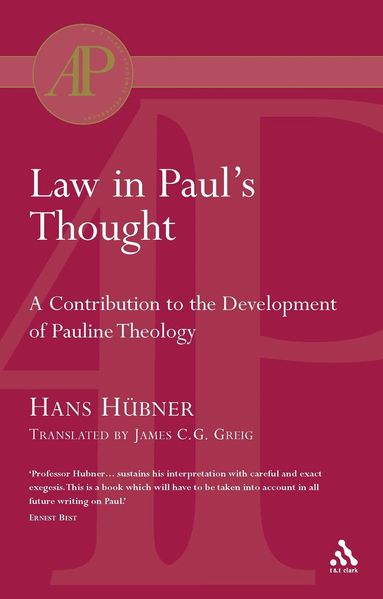Hans Hübner - Law in Paul's Thought, Häftad