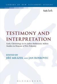 bokomslag Testimony and Interpretation