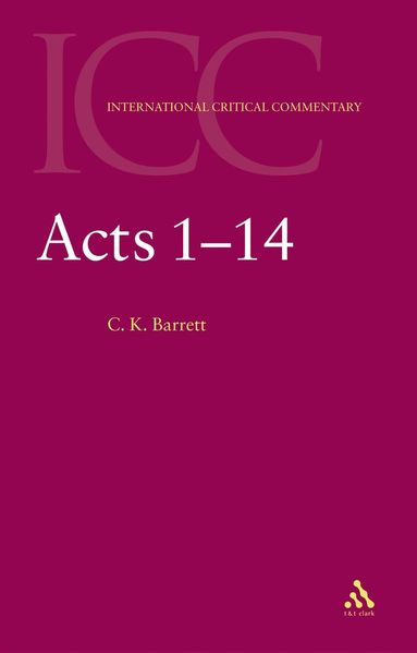 C. K. Barrett, Christopher M. Tuckett, C. E. B. Cranfield, Graham Davies - Acts, Häftad
