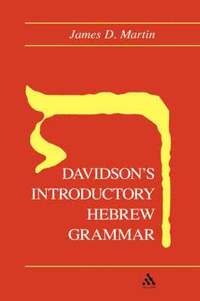 bokomslag Davidson's Introductory Hebrew Grammar