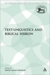 bokomslag Text-Linguistics and Biblical Hebrew