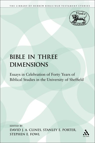David J. A. Clines, Stephen E. Fowl, Stanley E. Porter - Bible in Three Dimensions, Häftad