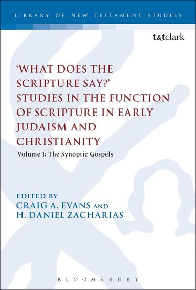 H. Daniel Zacharias, Craig A. Evans, H. Daniel Zacharias - What Does the Scripture Say?' Studies in the Function of Scripture in Early Judaism and Christianity, Inbunden