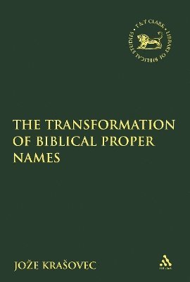 bokomslag Transformation of Biblical Proper Names