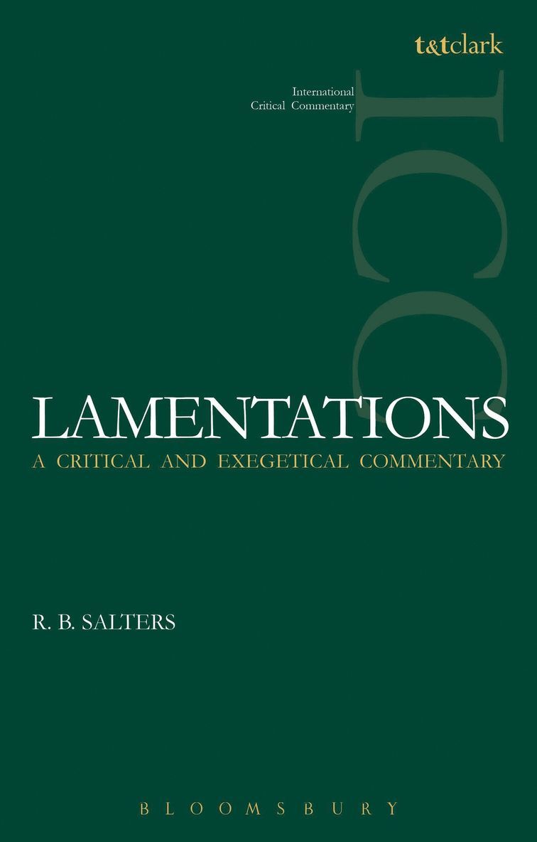 Lamentations (ICC)