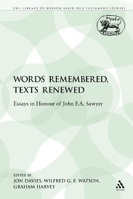 Jon Davies, Graham Harvey, Wilfred G. E. Watson - Words Remembered, Texts Renewed, Häftad
