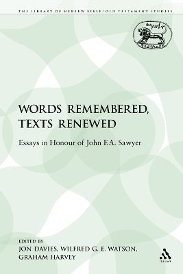 bokomslag Words Remembered, Texts Renewed