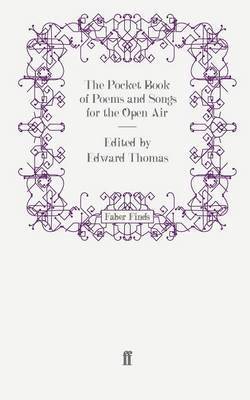 Edward Thomas, Edward Thomas - Pocket Book of Poems and Songs for the Open Air, Häftad
