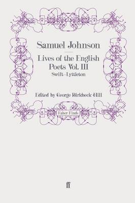 Lives of the English Poets Vol. III 1