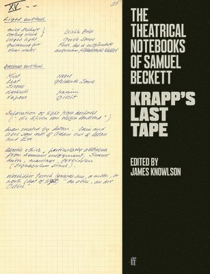 The Theatrical Notebooks of Samuel Beckett 1