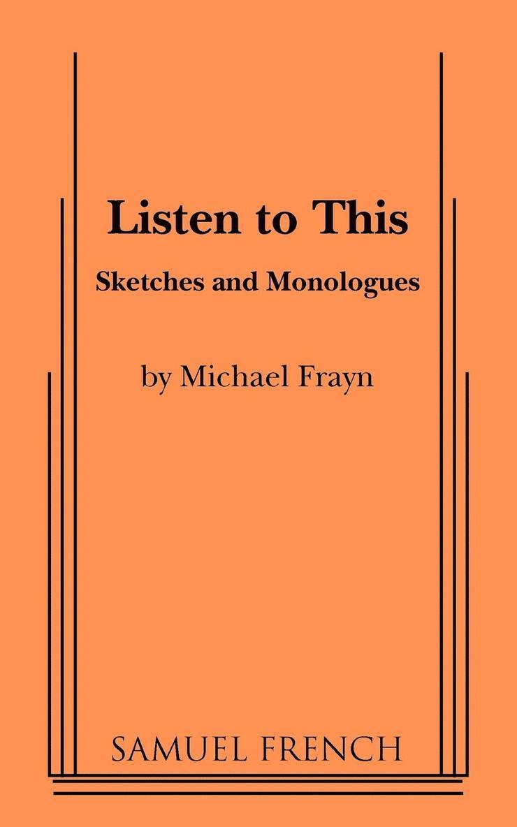 Frayn, Michael Frayn - Listen to This, Häftad
