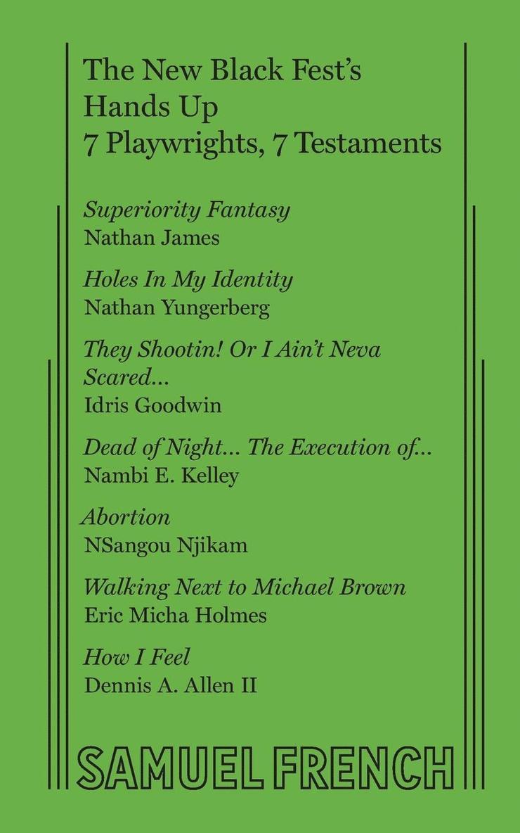 New Black Fest's Hands Up: 7 Playwrights, 7 Testaments