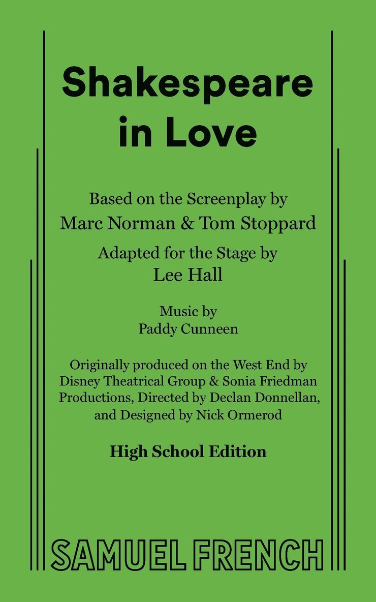 Shakespeare in Love (High School Edition) 1