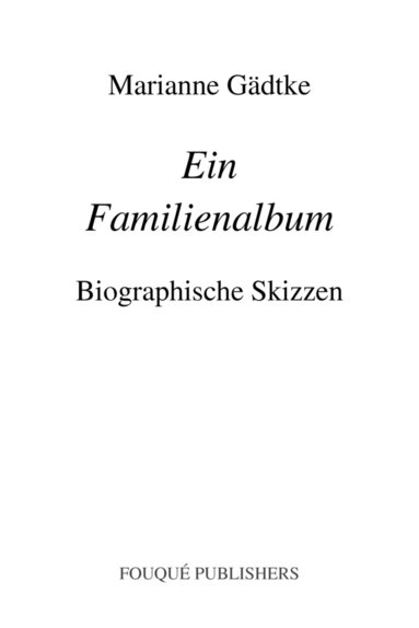 bokomslag Ein Familienalbum