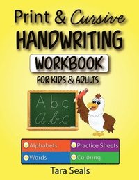 bokomslag Print & Cursive Handwriting Workbook for Kids & Adults