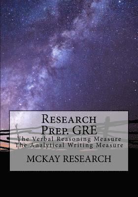 bokomslag Research Prep. GRE: The Verbal Reasoning Measure, The Analytical Writing Measure