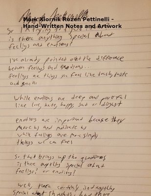 Mark Xiornik Rozen Pettinelli - Hand-Written Notes and Artwork 1