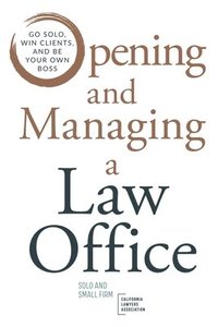 bokomslag Opening and Managing a Law Office