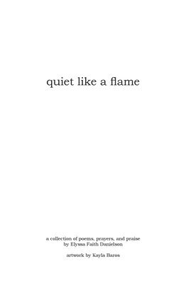 bokomslag quiet like a flame